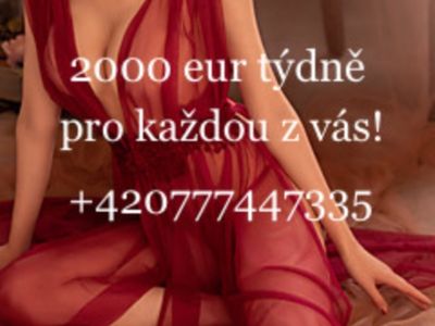2000 eur týdně v TOP privátech!